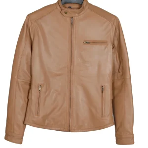 Caramel Biker Jacket