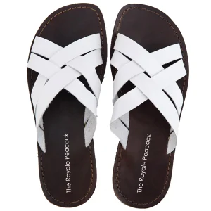 White Leather Chappal